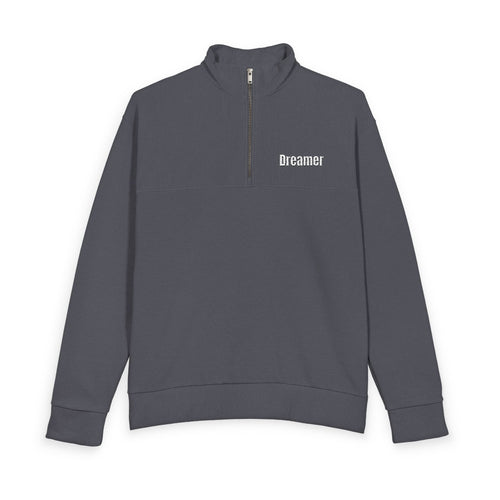 Men's Linear Texture Quarter-Zip (Embroidery)
